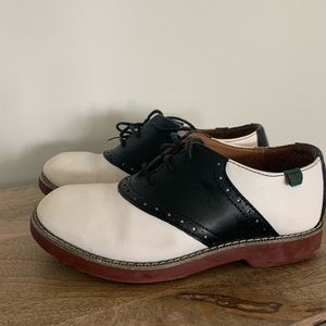 Girls Saddle Oxford shoes, size 3.5